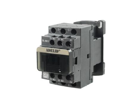STYCZNIK 9A PRZEMYSŁOWY MOCY PRĄDU PRZEMIENNEGO Z CEWKĄ 24V AC 3P 1NO 1NC B-SL-0911-24