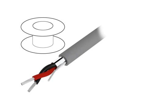 Przewód na rolce 30,5m ekranowany Alpha Essential 2x22AWG folia Al-PET 1292C SL005