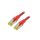 Patch cord S/FTP 6a linka Cu LSZH czerwony 3m 26AWG DK-1644-A-030/R