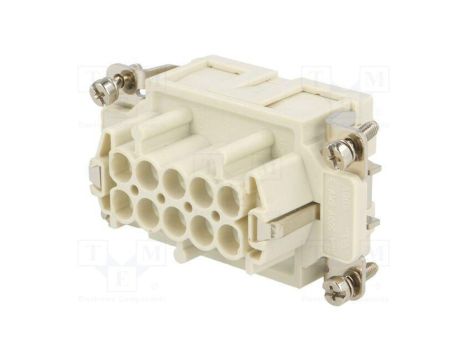 Złącze HDC wkładka stykowa żeńskie GWconnect PIN 10 16A 500V 93601-0228