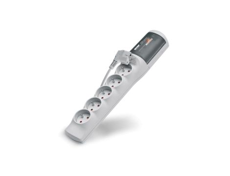 Przedłużacz przeciwprzepięciowy 5-gniazd z/u ACAR XP STANDARD 3m szary