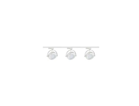 Zestaw 3x lampa PIANO Track 3F biała z żarówką led gu10 ES111 8,9W ciepła biała + szynoprzewód 1m kolor biały