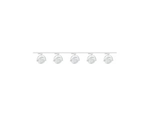 Zestaw 5x lampa PIANO Track 3F biała z żarówką led gu10 ES111 8,9W ciepła biała + szynoprzewód 2m kolor biały