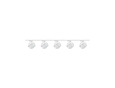 Zestaw 5x lampa PIANO Track 3F biała z żarówką led gu10 ES111 8,9W ciepła biała + szynoprzewód 2m kolor biały