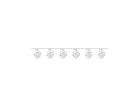 Zestaw 8x lampa PIANO Track 3F biała z żarówką led gu10 ES111 8,9W ciepła biała + szynoprzewód 2 x 2m kolor biały