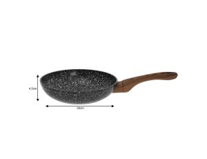 KINGHOFF PATELNIA ALUMINIUMIOWA SZARY MARMUREK 20cm