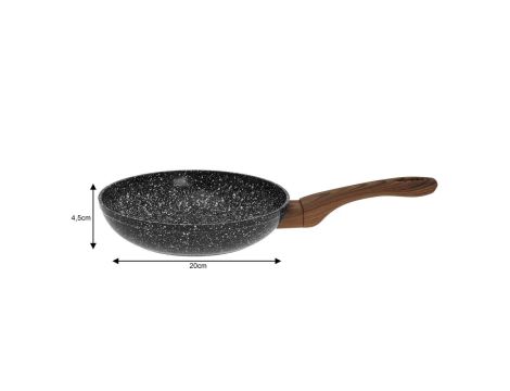 KINGHOFF PATELNIA ALUMINIUMIOWA SZARY MARMUREK 20cm