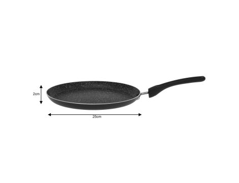 KINGHOFF PATELNIA DO NALEŚNIKÓW ALUMINIUM CZARNY MARMUREK 25cm