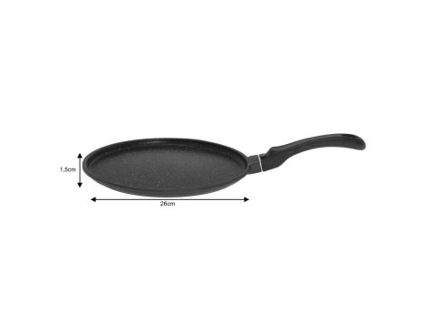 KINGHOFF PATELNIA DO NALEŚNIKÓW ALUMINIUM CZARNY MARMUREK 26cm
