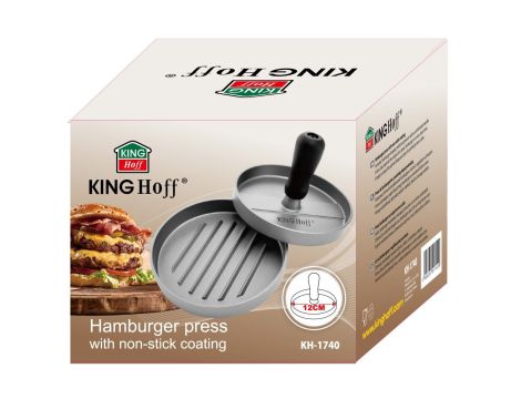 KINGHOFF PRASKA DO MIĘSA NA HAMBURGERY ALUMINIUM 12cm - 2