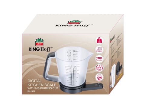 KINGHOFF WAGA KUCHENNA Z KUBKIEM POMIAROWYM 1,2L