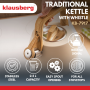 KLAUSBERG CZAJNIK TRADYCYJNY 2.5L BEŻOWY - 4