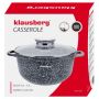 KLAUSBERG GARNEK Z POKRYWKĄ MARMUREK 22cm 3,3L STAL SZARY - 2