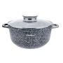 KLAUSBERG GARNEK Z POKRYWKĄ MARMUREK 22cm 3,3L STAL SZARY - 5