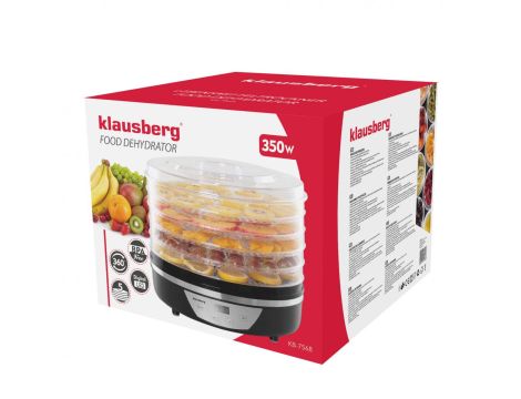 KLAUSBERG SUSZARKA SPOŻYWCZA 5 TAC 350W - 3