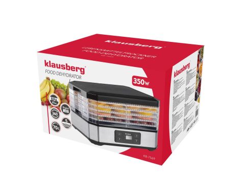 KLAUSBERG SUSZARKA SPOŻYWCZA 5 TAC 350W - 3