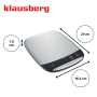 KLAUSBERG WAGA KUCHENNA LED 10kg DOKŁADNOŚĆ 1g USB-C TAROWANIE - 4