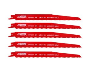 AWTOOLS BRZESZCZOT BiM DO PIŁY SZABLASTEJ 225mm  6 Z/CAL /5szt /DREWNO+GWOŹDZIE