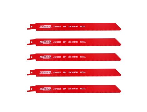 AWTOOLS BRZESZCZOT BiM DO PIŁY SZABLASTEJ 230mm 18 Z/CAL /5szt /METAL