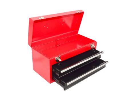 AWTOOLS SKRZYNKA NARZĘDZIOWA METALOWA  2 SZUFLADY 48x22x24,5cm - 4