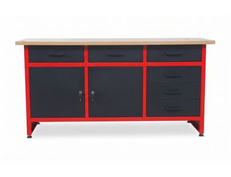 AWTOOLS STÓŁ WARSZTATOWY 6 SZUFLAD 160x60x85cm