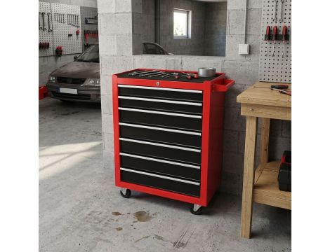 AWTOOLS WÓZEK WARSZTATOWY 7 SZUFLAD 62x33x85cm - 3