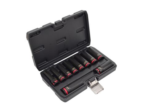 AWTOOLS ZESTAW NASADEK UDAROWYCH 1/2" 10cz. 10-24mm DŁUGIE BLACK LINE - 2