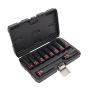 AWTOOLS ZESTAW NASADEK UDAROWYCH 1/2" 10cz. 10-24mm DŁUGIE BLACK LINE - 3