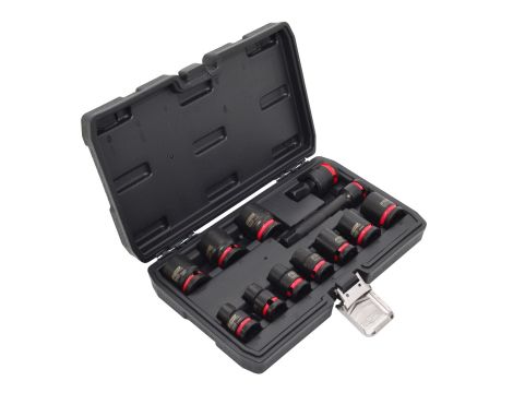 AWTOOLS ZESTAW NASADEK UDAROWYCH 1/2" 12cz./10-24mm/ KRÓTKIE BLACK LINE - 2
