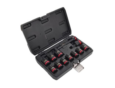 AWTOOLS ZESTAW NASADEK UDAROWYCH 1/2" 13cz./10-24mm/ KRÓTKIE BLACK LINE - 3