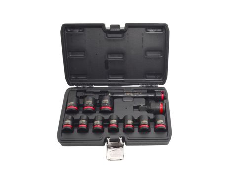 AWTOOLS ZESTAW NASADEK UDAROWYCH 1/2" 13cz./10-24mm/ KRÓTKIE BLACK LINE - 2