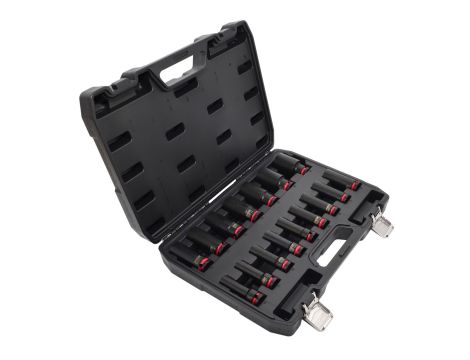 AWTOOLS ZESTAW NASADEK UDAROWYCH 1/2" 16cz. 11-32mm DŁUGIE BLACK LINE - 2