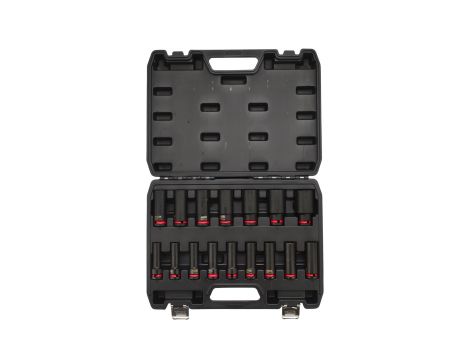 AWTOOLS ZESTAW NASADEK UDAROWYCH 1/2" 16cz. 11-32mm DŁUGIE BLACK LINE - 5