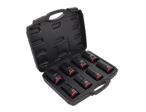 AWTOOLS ZESTAW NASADEK UDAROWYCH 3/4"  8cz./17-38mm/ DŁUGIE BLACK LINE - 2