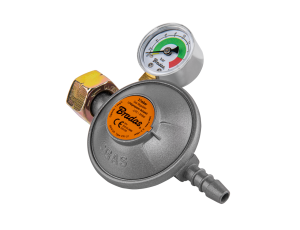 BRADAS REDUKTOR GAZOWY Z MANOMETREM I ZAWOREM BEZPIECZEŃSTWA EFV 37 mbar / 1,5 kg/h / 9 mm / PUDEŁKO - image 2