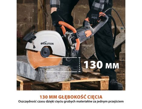 PRZECINARKA DO BETONU EL.350mm EVOLUTION 2700W - 2