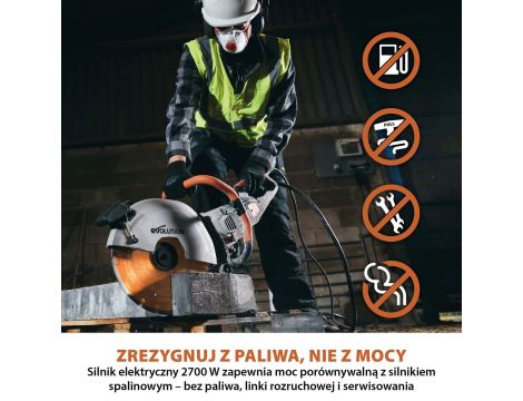 PRZECINARKA DO BETONU EL.350mm EVOLUTION 2700W - 3