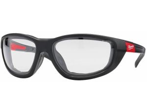 MILWAUKEE OKULARY OCHRONNE BEZBARWNE PREMIUM Z USZCZELKĄ