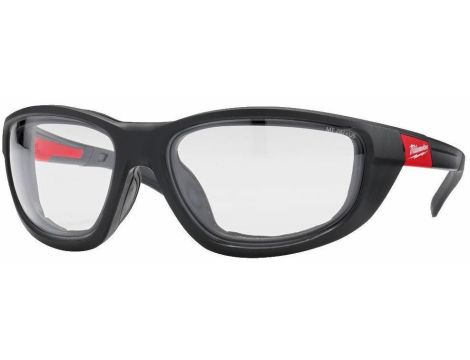 MILWAUKEE OKULARY OCHRONNE BEZBARWNE PREMIUM Z USZCZELKĄ