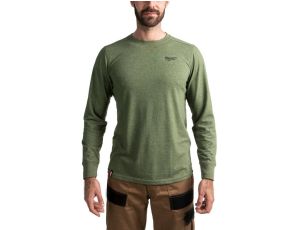 MILWAUKEE T-SHIRT Z DŁUGIM RĘKAWEM - ZIELONY HTLSGN-XL