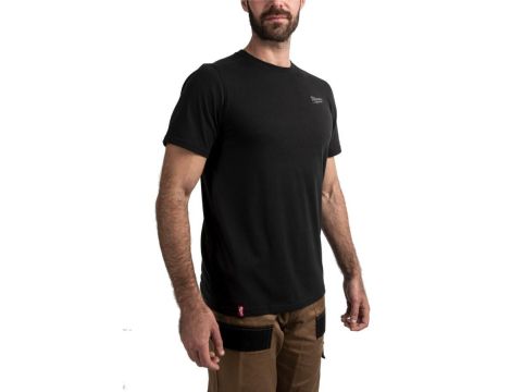 MILWAUKEE T-SHIRT Z KRÓTKIM RĘKAWEM - CZARNY HTSSBL-M - 2