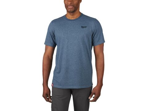 MILWAUKEE T-SHIRT Z KRÓTKIM RĘKAWEM - NIEBIESKI HTSSBLU-XXL