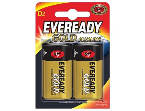 EVEREADY BATERIA ALKALINE GOLD 20V LR20/2BP/BL2szt