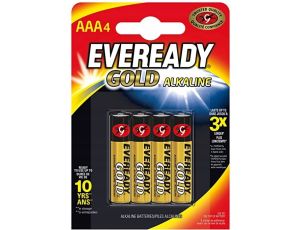EVEREADY BATERIA ALKALINE GOLD LR03/4BP