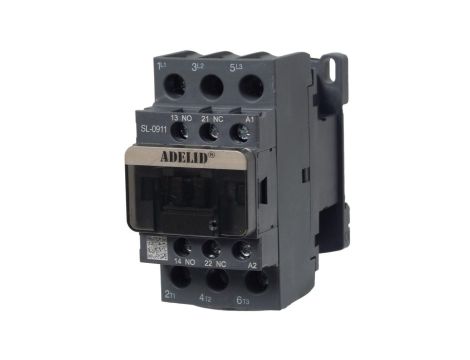 STYCZNIK 9A PRZEMYSŁOWY MOCY PRĄDU PRZEMIENNEGO Z CEWKĄ 400V AC 3P 1NO 1NC B-SL-0911-400
