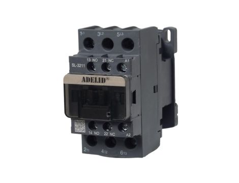 STYCZNIK 32A PRZEMYSŁOWY MOCY PRĄDU PRZEMIENNEGO Z CEWKĄ 400V AC 3P 1NO 1NC B-SL-3211-400