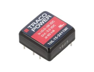 Przetwornica DC/DC, 15W, Uwej: 9...36VDC, Uwyj: 5VDC, Iwyj: 3000mA THL 15-2411WI