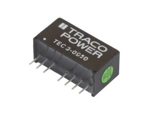 Przetwornica DC/DC, 3W, Uwej: 4,5...13,2VDC, Uwyj: 3,3VDC, SIP8, THT TEC 3-0910