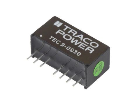 Przetwornica DC/DC, 3W, Uwej: 4,5...13,2VDC, Uwyj: 3,3VDC, SIP8, THT TEC 3-0910