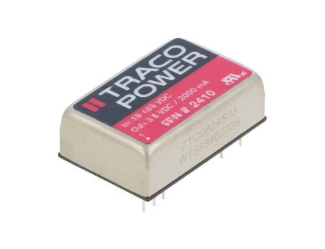 Przetwornica DC/DC, 8W, Uwej: 18...36VDC, Uwyj: 3,3VDC, Iwyj: 2000mA TEN 8-2410